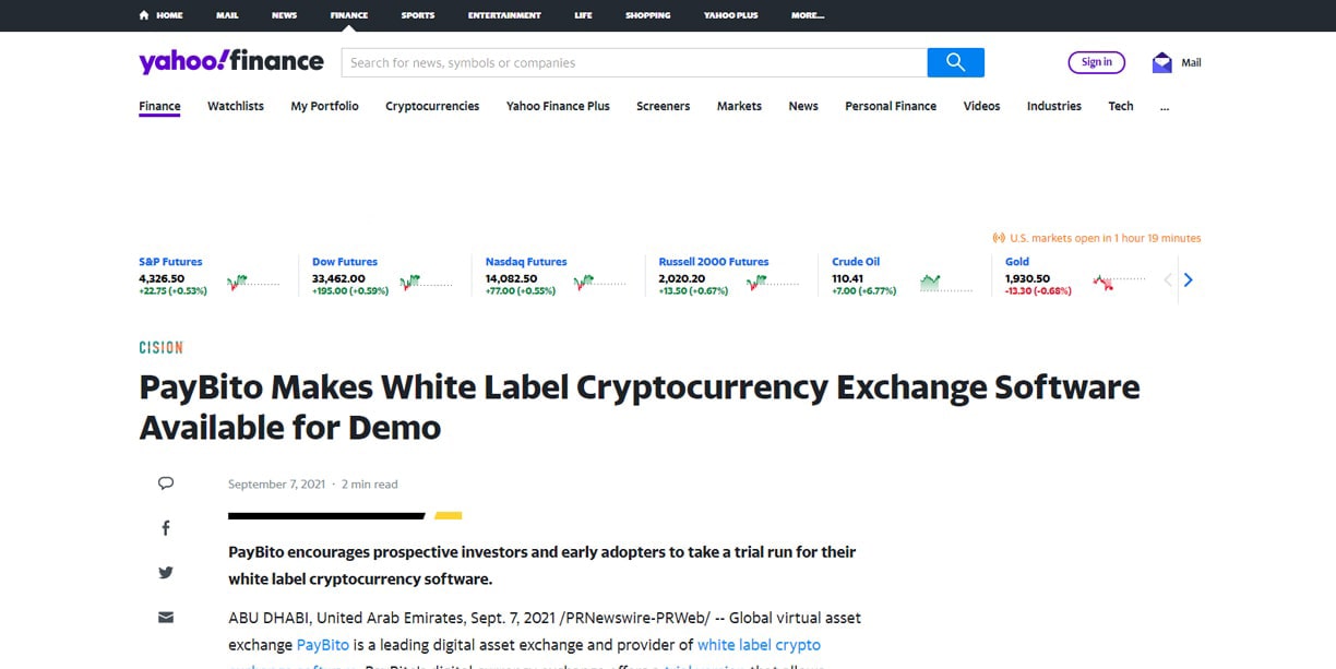 Paybito Makes White Label Cryptocurrency Exchange Software