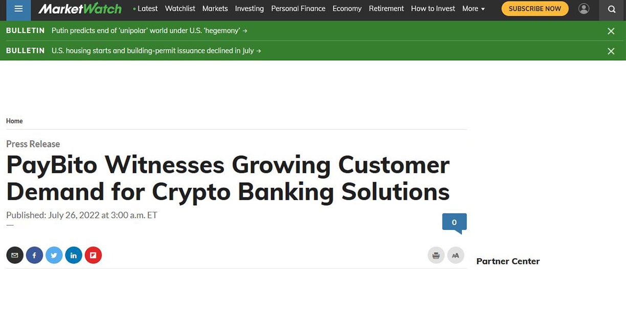 paybito witnesses growing customer demand for crypto banking solutions