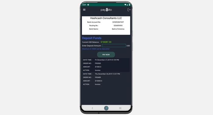 Deposit Funds