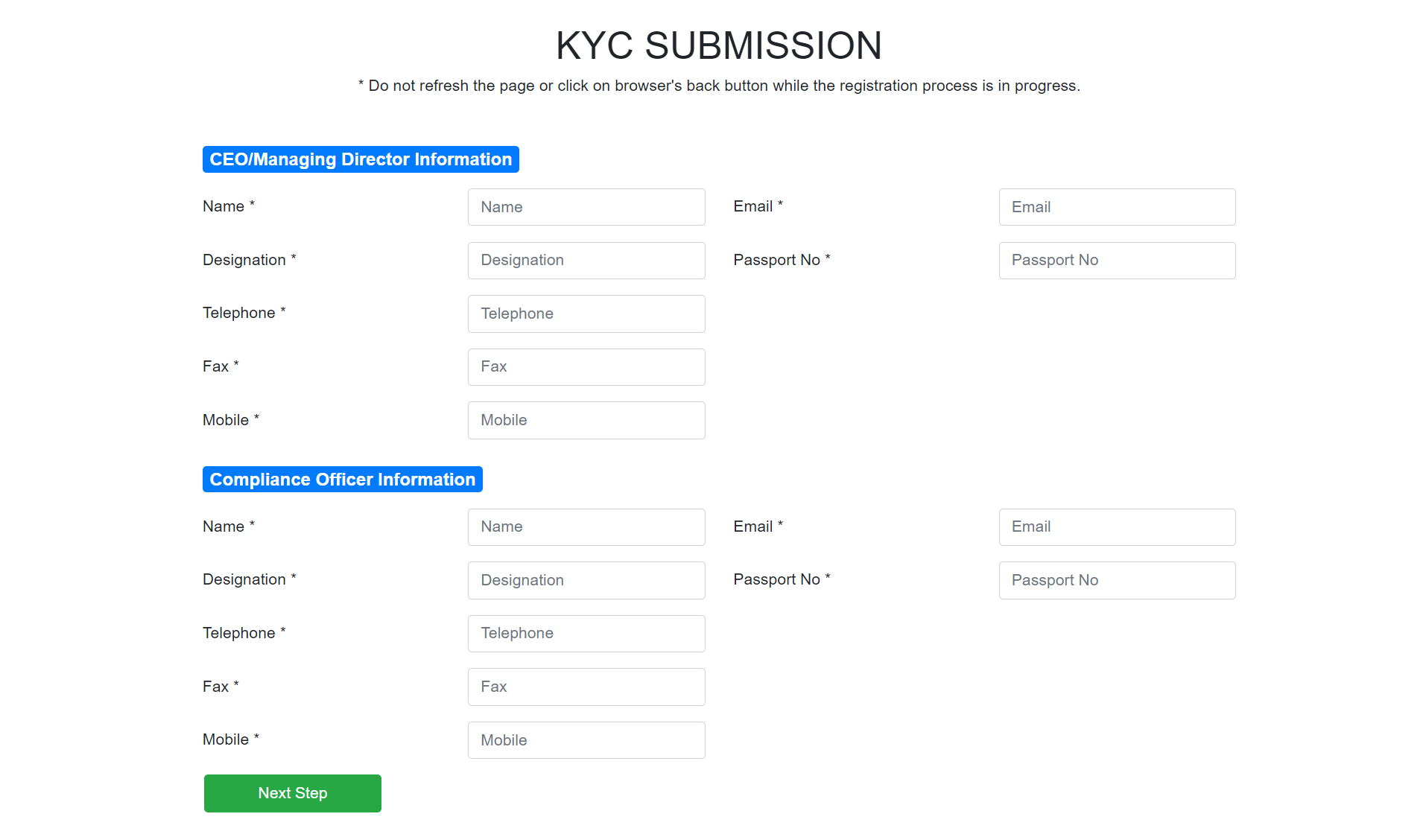 Broker Admin CEO Information
