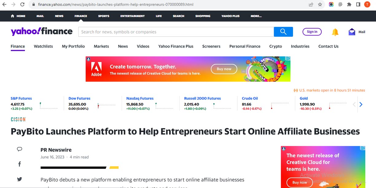 PayBito Launches Platform to Help Entrepreneurs Start Online Affiliate Businesses