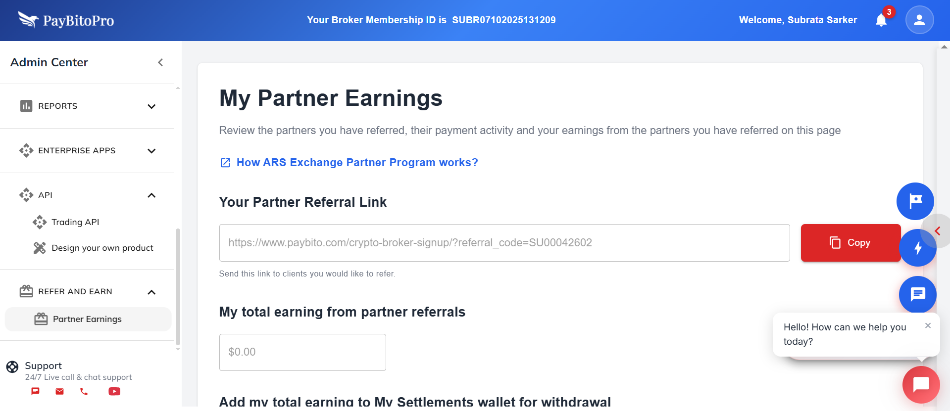 Partner Earnings