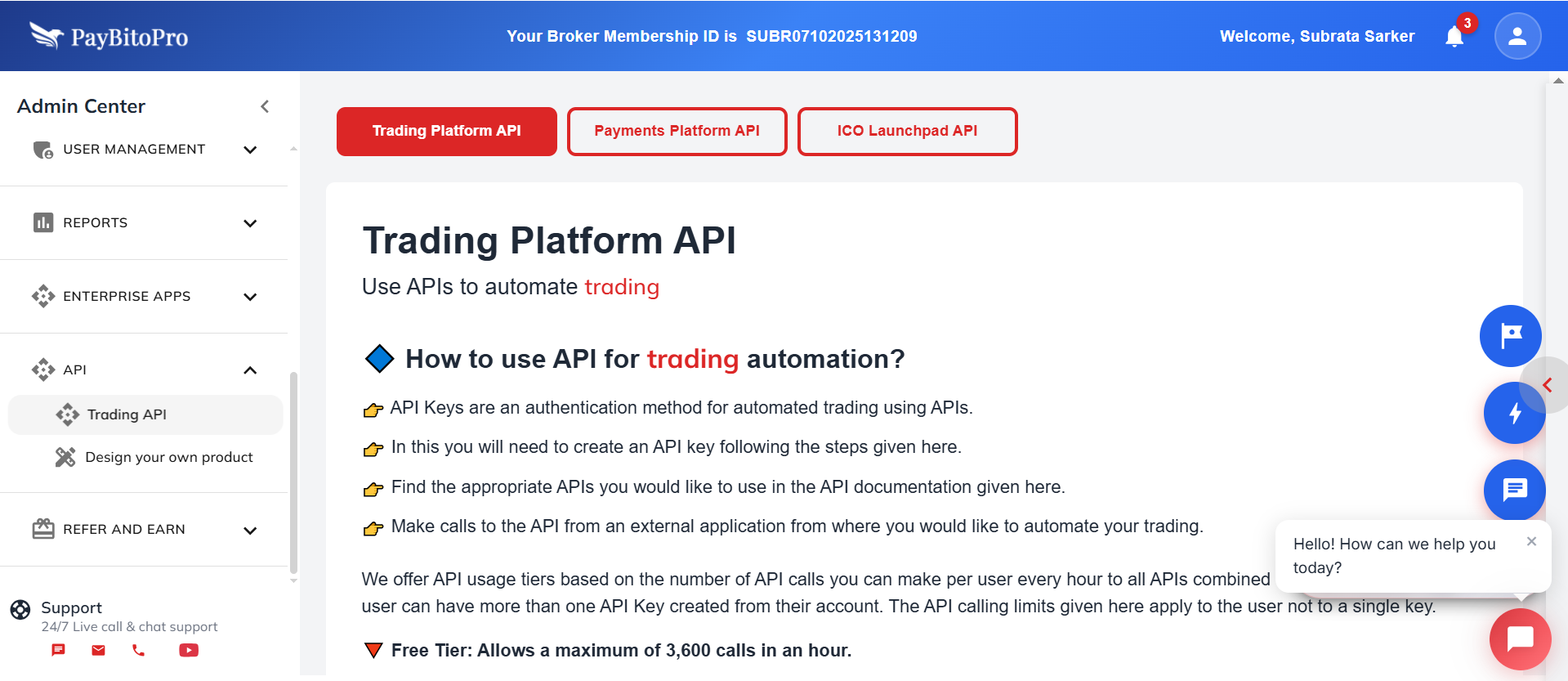 Trading API