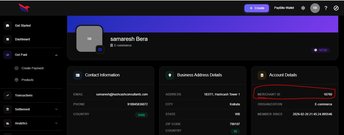 Create Payment Link