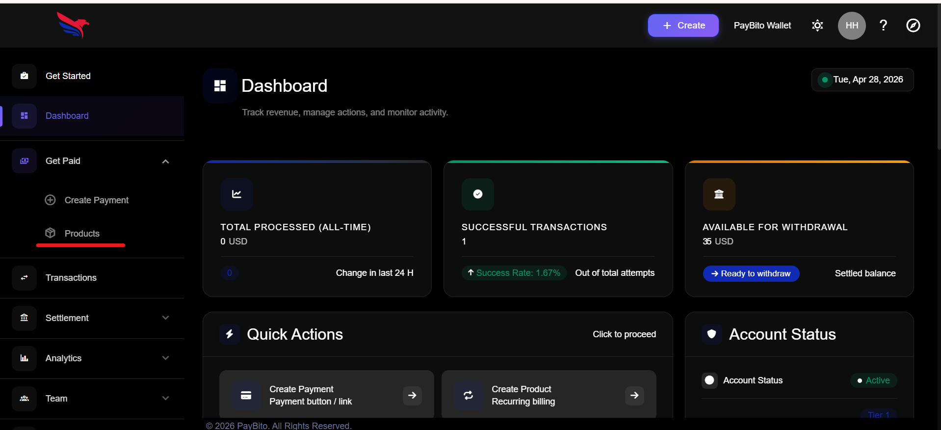 Create Payment Link