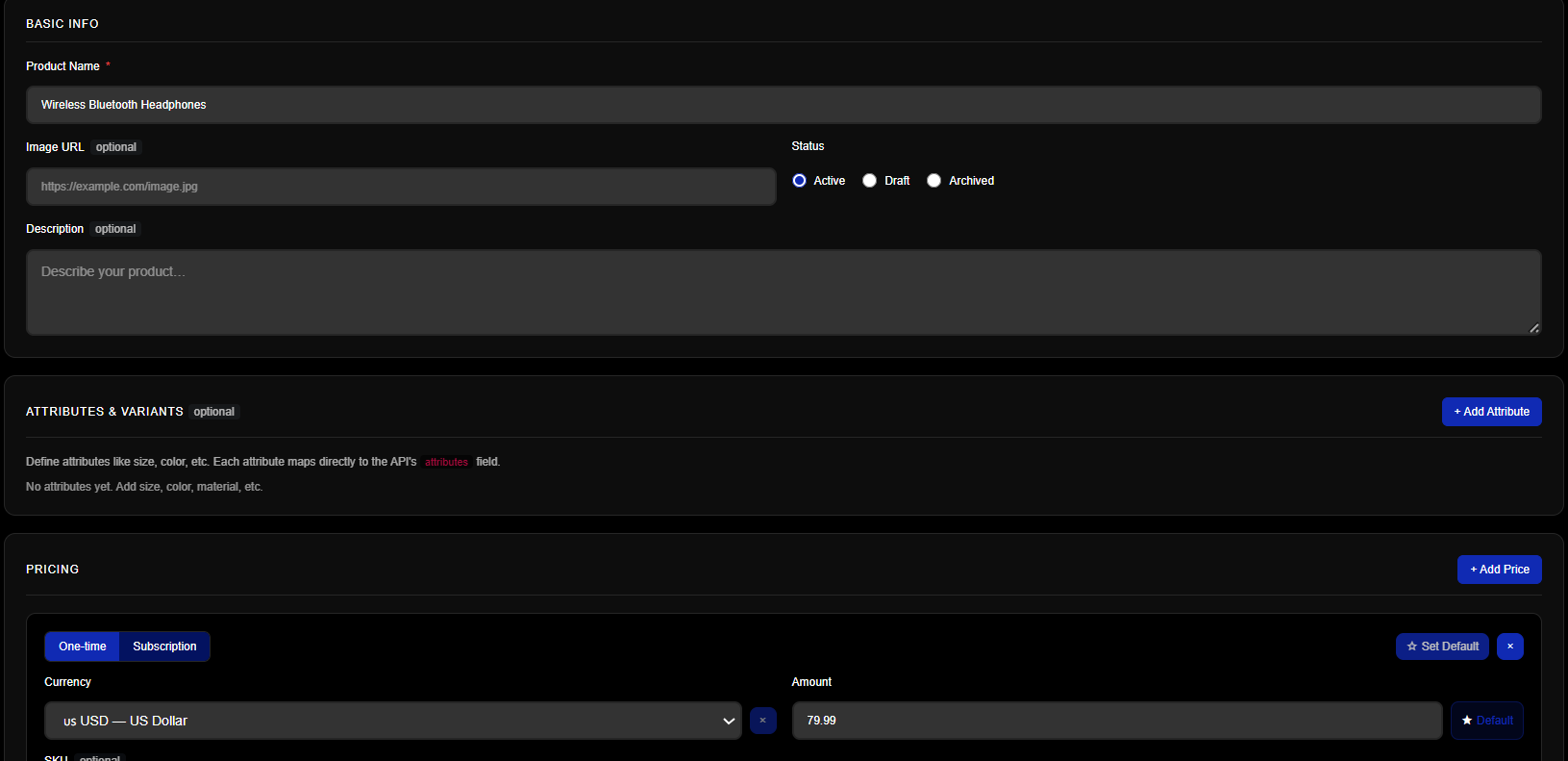 Create Payment Link