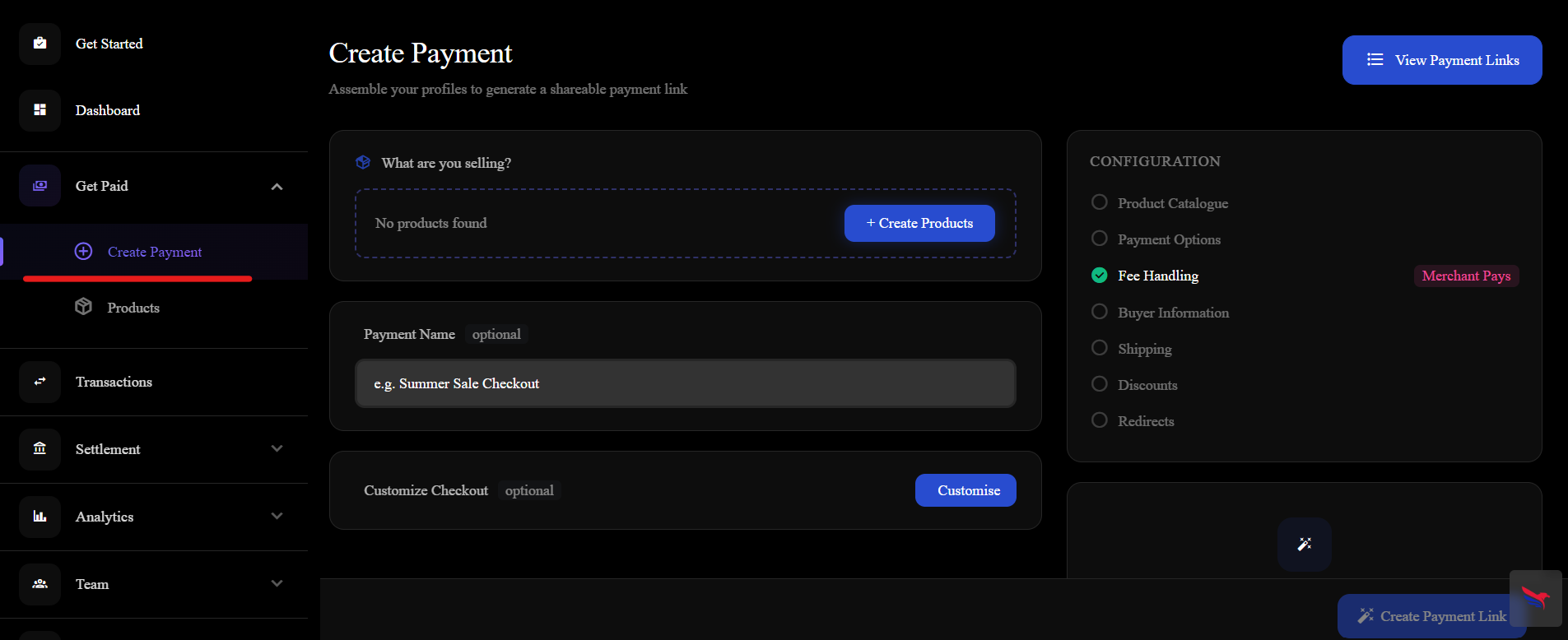 Create Payment Link