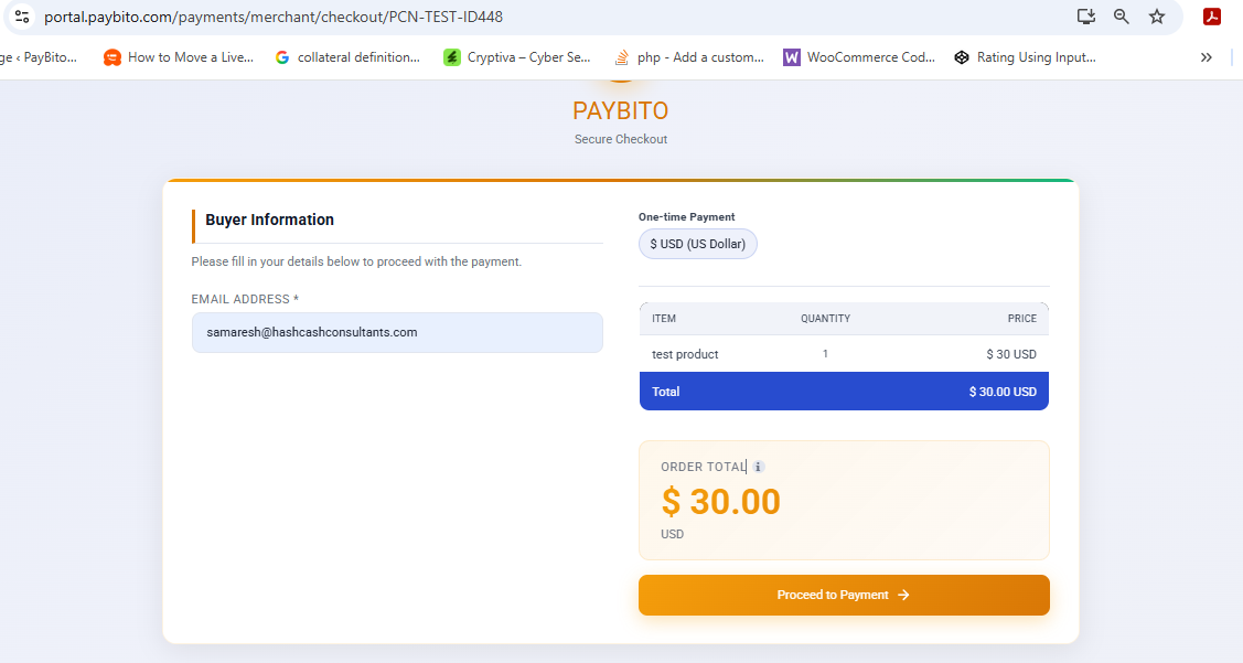 PayBito Pay at PrestaShop Checkout