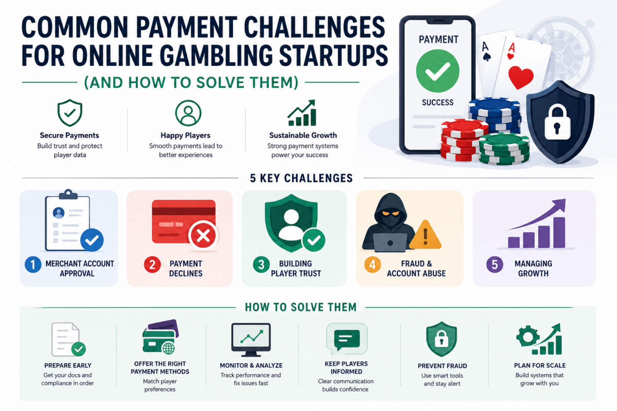 Common Payment Challenges for Online Gambling Startups (And How to Solve Them)