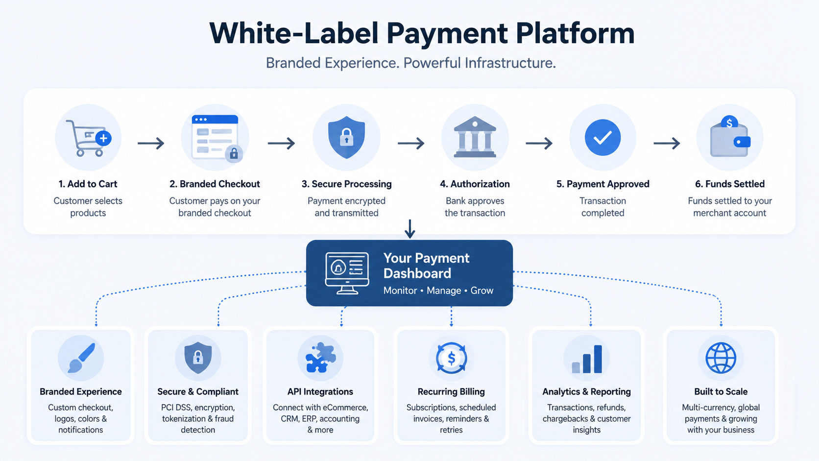 White-Label Payment Platform Infographic