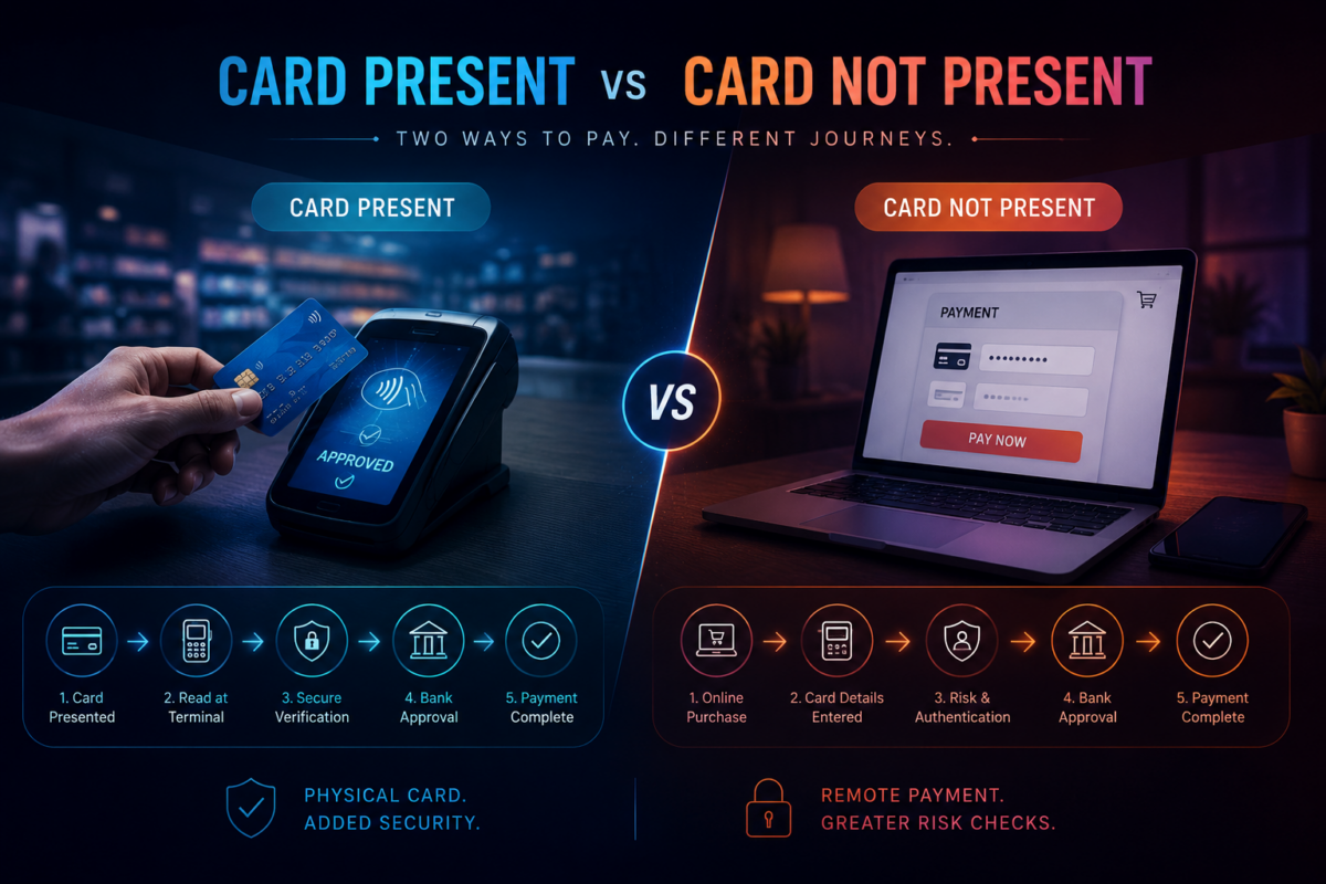 Card Present vs Card Not Present: What’s the Difference?