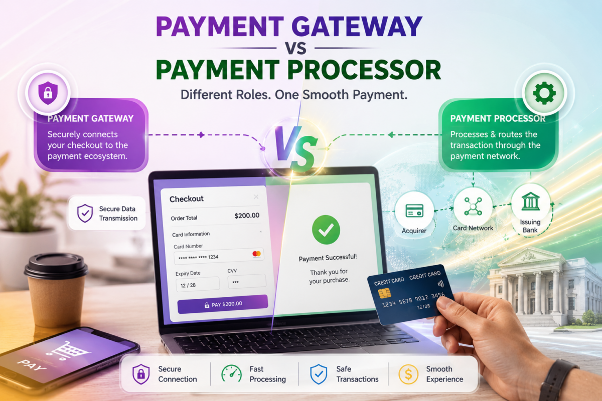 Payment Gateway vs Payment Processor: What’s the Difference?