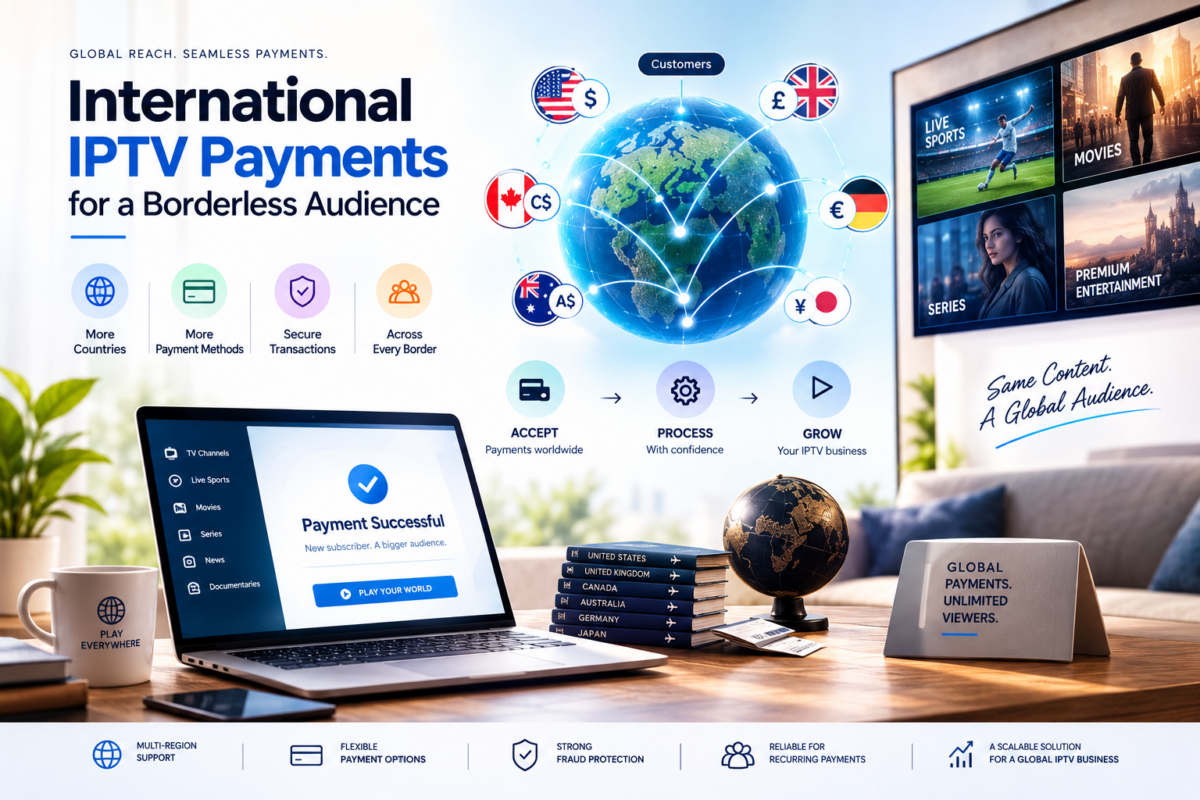 International Payment Processing for IPTV Businesses: How to Accept Payments Globally?