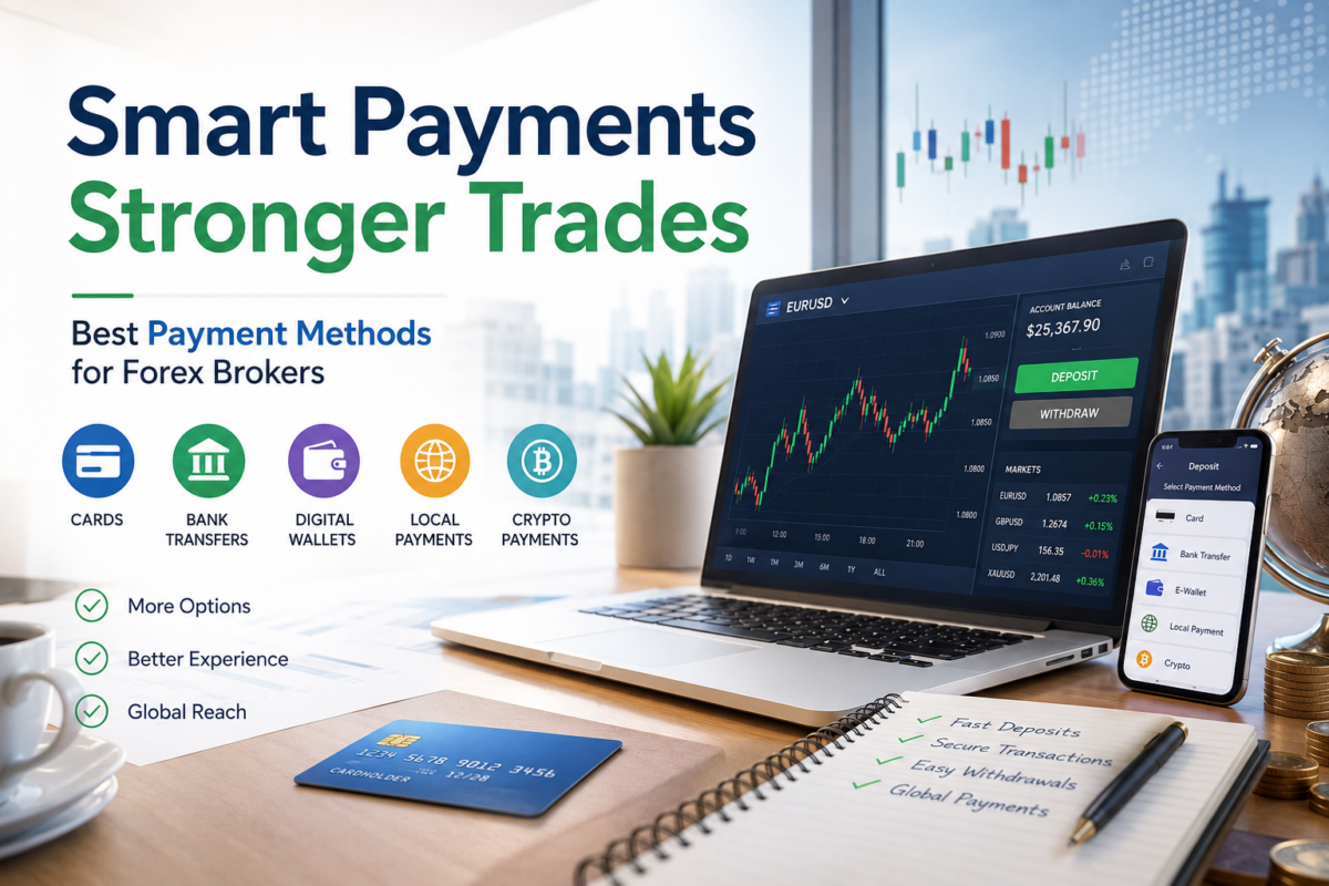 Best Payment Methods for Forex Brokers and Trading Platforms